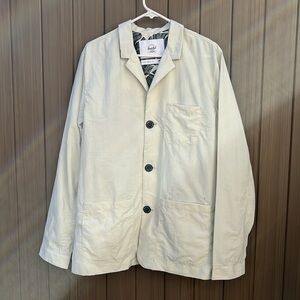 Herschel Supply Co Nylon Button Down Jacket Men's Medium Pockets Gorpcore New